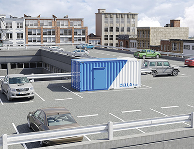 Zella Max containerised data centre on rooftop | Zella DC